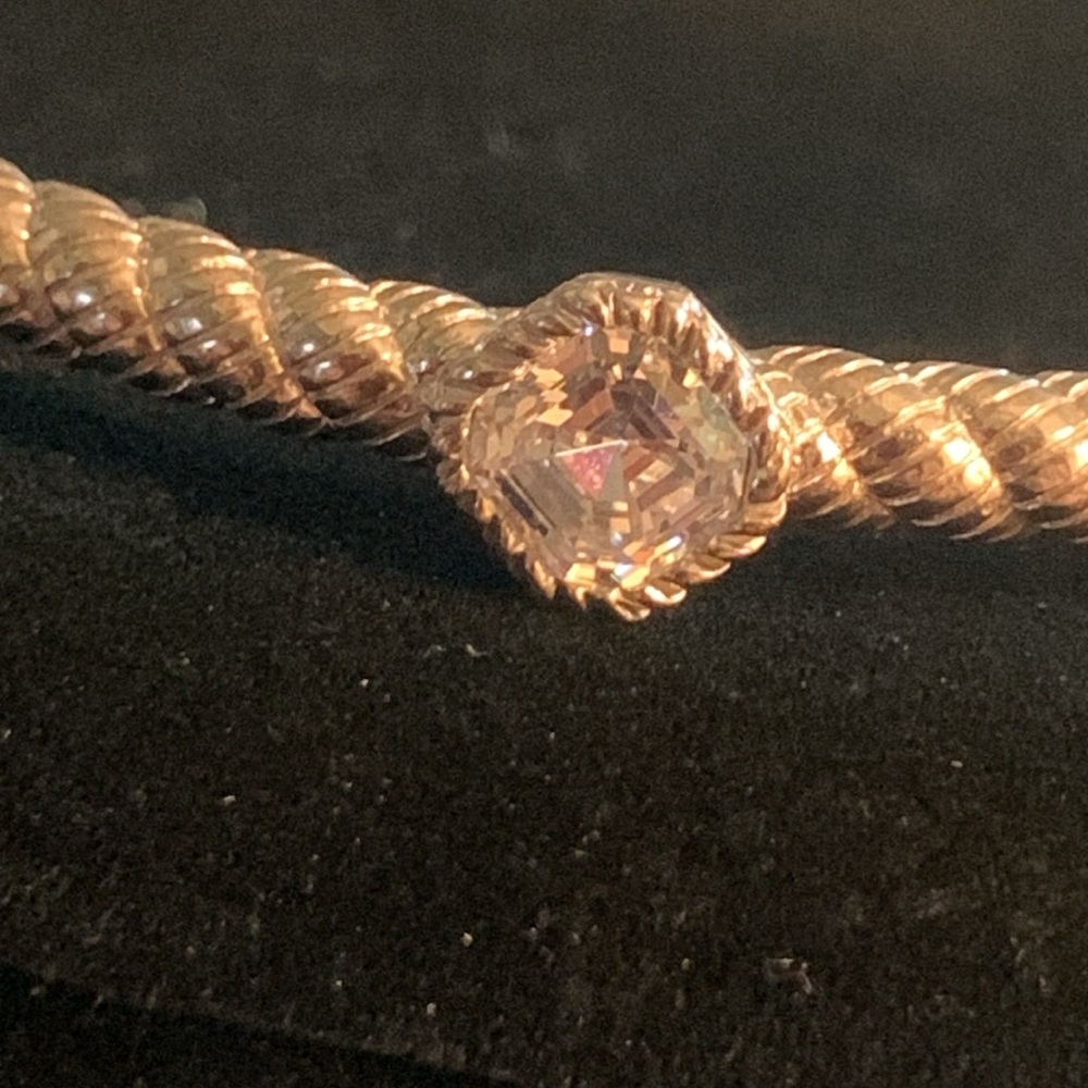 Judith Ripka 925 Solid Sterling Silver Braided Ba… - image 5